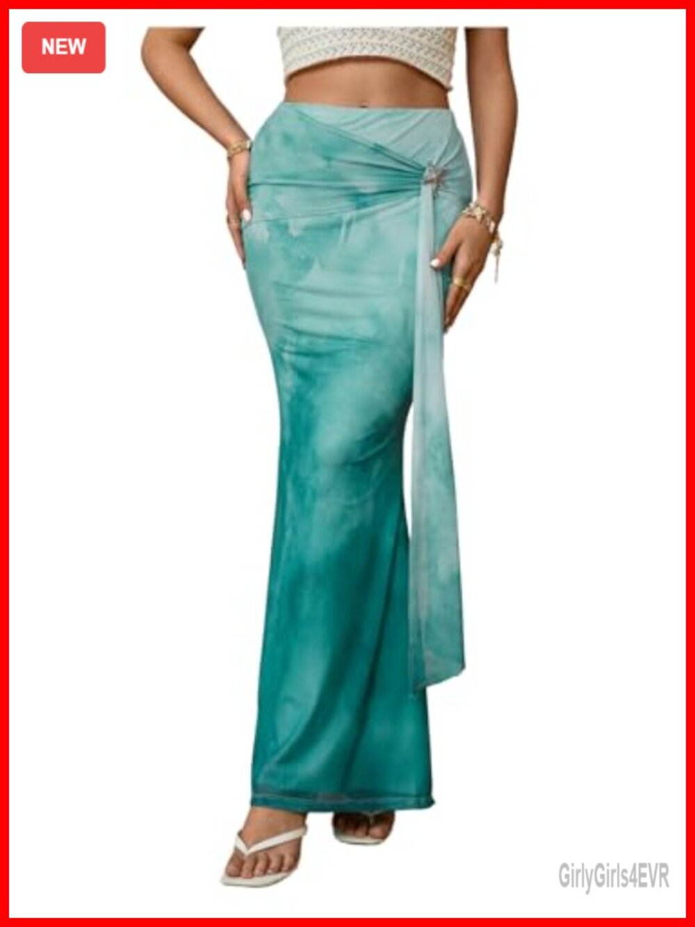 SHENHE Women's High Waisted Mesh Maxi Skirt Bodycon Elegant Going Out Long